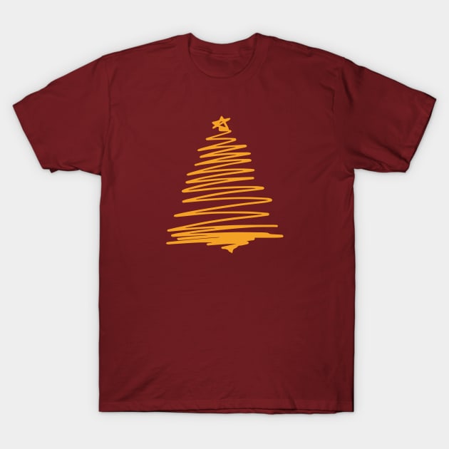 Christmas tree, holiday gifts T-Shirt by Mia